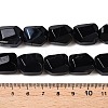 Natural Black Agate(Dyed & Heated) Beads Strands G-N342-148C-5
