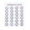 304 Stainless Steel Stud Earrings EJEW-H362-10P-A-3