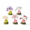 Natural Gemstone Chips & Resin Pedestal Display Decorations DJEW-A001-03-1