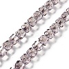 Electroplate Rondelle Glass Beads Strands EGLA-A036-09A-PL03-1