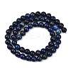 16 inch Grade A Round Dyed Natural Lapis Lazuli Beads Strand GSR6mmC123-6