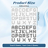 8 Sheets 2 Style Letter A~Z Acrylic Hotfix Rhinestone DIY-CP0012-54A-2