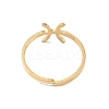 Real 18K Gold Plated 304 Stainless Steel Adjustable Finger Ring RJEW-L115-01G-03-3