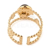 Oval Natural Tiger Eye Finger Rings RJEW-Z057-11G-01-3