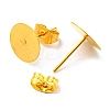 Iron Stud Earring Findings IFIN-Q001-01D-G-2