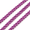 Spray Painted 304 Stainless Steel Curb Chains STAS-B067-05A-02-1