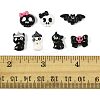 42Pcs 7 Styles Halloween Opaque Resin Cabochons CRES-FS0001-31-5