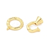 Brass Fold Over Clasps KK-M311-04G-2