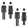 Acrylic TOILET Sign Stickers DIY-WH0569-66A-02-1