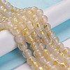 Handmade Gold Sand Lampwork Beads Strands LAMP-C010-01A-2