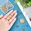   4 Sets 2 Colors Brass Smooth Earring Hooks EJEW-PH0001-22-3