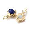 Brass Micro Pave Clear Cubic Zirconia Magnetic Clasps KK-H480-44G-2
