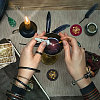 Brass Wax Seal Stamp with Handle AJEW-WH0184-1050-5