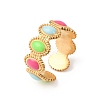304 Stainless Steel Cuff Rings for Women RJEW-D334-02E-G-4