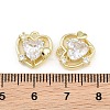 Brass Pave Clear Cubic Zirconia Charms CU-CBA8124-01B-G-3