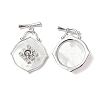 Rhombus Shell Toggle Clasps LS-KK-P223-09P-3