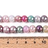 Electroplate Opaque Glass Beads Strands EGLA-T026-8mm-05F-4