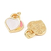 Brass Enamel Charms KK-H078-16G-2