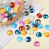 50Pcs Luminous Glass Cabochons sgGLAA-SZ0001-15A-6