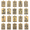 2 Sets Tibetan Style Zinc Alloy Pendants FIND-SC0016-92AG-1