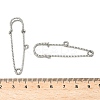 304 Stainless Steel Safety Pins Brooch Findings STAS-K252-11D-P-3