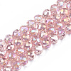 Transparent Glass Beads Strands EGLA-T008-14B-01-1