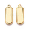 304 Stainless Steel Pendant Cabochon Settings STAS-N108-63G-1