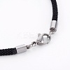 Braided Cotton Cord Bracelet Making MAK-L018-03A-03-P-3