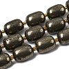Natural Pyrite Beads Strands G-Z131-D01-01-2
