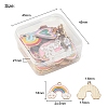 25Pcs 25 Style Light Gold Alloy Enamel Pendants ENAM-YW0001-82-5