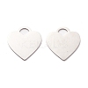 Non-Tarnish 304 Stainless Steel Pendants LS-STAS-A057-05P-1