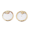 Natural Capiz Shell Charms SSHEL-N034-129-2