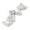 Brass Micro Pave Cubic Zirconia Pendants KK-G544-37P-2