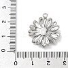 Brass Micro Pave Cubic Zirconia Pendants KK-P342-06G-3