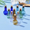 10Pcs 5 Colors Mini High Borosilicate Glass Bottle Bead Containers GLAA-FS0001-71-8