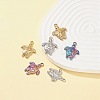 6Pcs 3 Colors 201 Stainless Steel Pendants STAS-FS0001-31-2