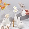 6Pcs 6 Style Mini Ceramic Floral Vases for Home Decor BOTT-NB0001-05-3