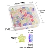 120Pcs 9 Colors Transparent Spray Painted Glass Beads GLAA-FS0002-13-4