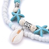 Cowrie Shell Anklets X-AJEW-AN00244-2