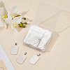 304 Stainless Steel Rectangle Big Pendants STAS-BC0001-05P-5