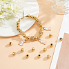 100Pcs Round PVD Vacuum Plating 304 Stainless Steel Beads STAS-DC0010-56A-6