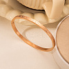 Roman Number Pattern 304 Stainless Steel Hinged Bangles for Couple FS-WG2D392-09-1