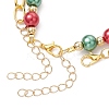 5Pcs 5 Styles Christmas Alloy Enamel Multi-strand Bracelets for Women BJEW-JB12079-5