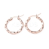 304 Stainless Steel Hoop Earrings STAS-TAC0001-11B-RG-1