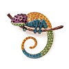Alloy Enamel Brooches X1-JEWB-P012-06B-1
