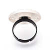 Adjustable Alloy & Iron Bezel Cup Ring Base with Rotatable Tray MAK-T012-05S-3