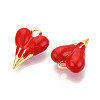 Brass Enamel Pendants KK-N257-75G-2