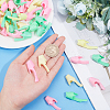 60Pcs 6 Colors Fish Shape Polyethylene Pencil Grips for Kids AJEW-GF0003-35-3