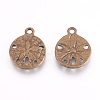 Tibetan Style Alloy Pendants X-TIBEP-GC017-AB-NR-1