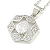 304 Stainless Steel Cable Chain Necklaces NJEW-H040-09P-1